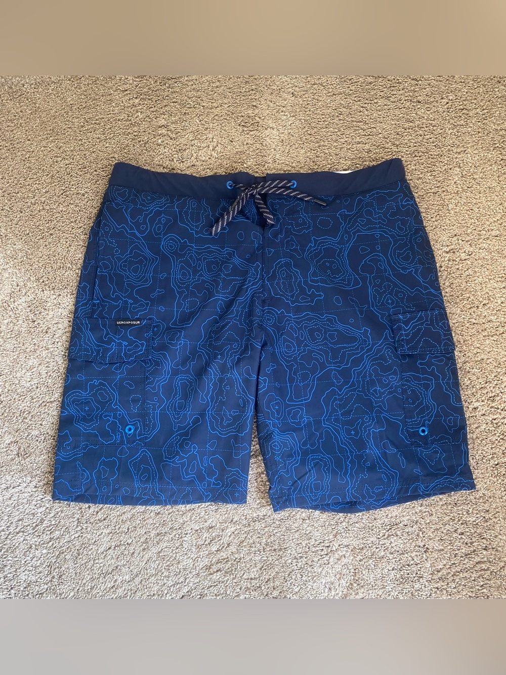 ZeroXposur Men's UPF 50+ Sun Protection Swim Trunk - Size Large - New